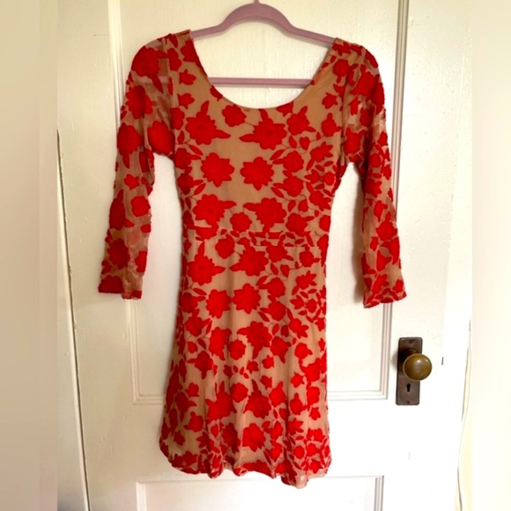 For Love and Lemons | Temecula Low Back Mini Dress EUC (Size L)